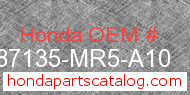 Honda 87135-MR5-A10 genuine part number image
