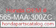 Honda 87565-MAA-300ZC genuine part number image