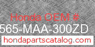 Honda 87565-MAA-300ZD genuine part number image