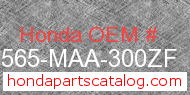 Honda 87565-MAA-300ZF genuine part number image