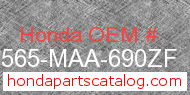 Honda 87565-MAA-690ZF genuine part number image