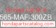 Honda 87565-MAF-300ZB genuine part number image