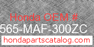 Honda 87565-MAF-300ZC genuine part number image