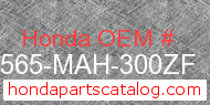 Honda 87565-MAH-300ZF genuine part number image