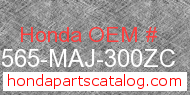 Honda 87565-MAJ-300ZC genuine part number image
