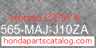 Honda 87565-MAJ-J10ZA genuine part number image