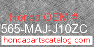 Honda 87565-MAJ-J10ZC genuine part number image