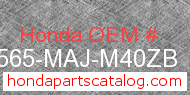 Honda 87565-MAJ-M40ZB genuine part number image