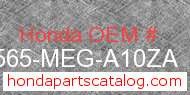 Honda 87565-MEG-A10ZA genuine part number image