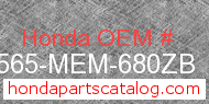 Honda 87565-MEM-680ZB genuine part number image