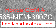 Honda 87565-MEM-680ZC genuine part number image