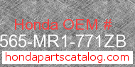 Honda 87565-MR1-771ZB genuine part number image