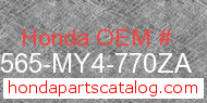 Honda 87565-MY4-770ZA genuine part number image
