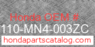 Honda 88110-MN4-003ZC genuine part number image