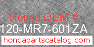Honda 88120-MR7-601ZA genuine part number image