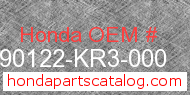 Honda 90122-KR3-000 genuine part number image