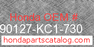 Honda 90127-KC1-730 genuine part number image
