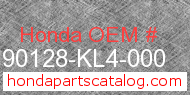 Honda 90128-KL4-000 genuine part number image