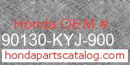Honda 90130-KYJ-900 genuine part number image