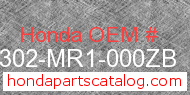 Honda 90302-MR1-000ZB genuine part number image