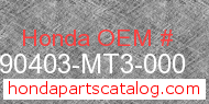 Honda 90403-MT3-000 genuine part number image