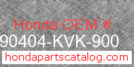 Honda 90404-KVK-900 genuine part number image