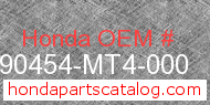 Honda 90454-MT4-000 genuine part number image