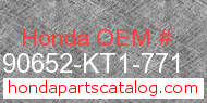 Honda 90652-KT1-771 genuine part number image