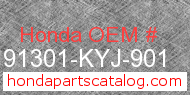 Honda 91301-KYJ-901 genuine part number image