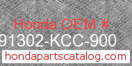 Honda 91302-KCC-900 genuine part number image