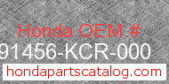 Honda 91456-KCR-000 genuine part number image