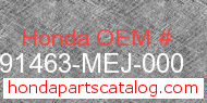 Honda 91463-MEJ-000 genuine part number image