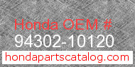 Honda 94302-10120 genuine part number image