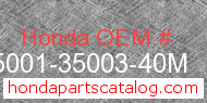 Honda 95001-35003-40M genuine part number image