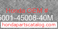Honda 95001-45008-40M genuine part number image