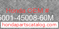 Honda 95001-45008-60M genuine part number image
