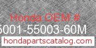 Honda 95001-55003-60M genuine part number image