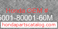 Honda 95001-80001-60M genuine part number image