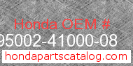 Honda 95002-41000-08 genuine part number image