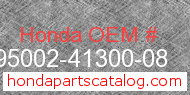 Honda 95002-41300-08 genuine part number image