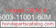 Honda 95003-11001-60M genuine part number image