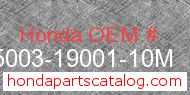 Honda 95003-19001-10M genuine part number image