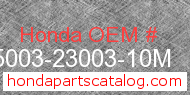 Honda 95003-23003-10M genuine part number image