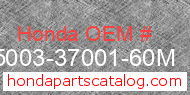 Honda 95003-37001-60M genuine part number image