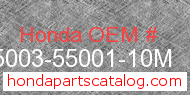 Honda 95003-55001-10M genuine part number image