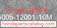 Honda 95005-12001-10M genuine part number image