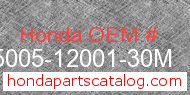 Honda 95005-12001-30M genuine part number image
