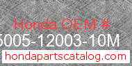 Honda 95005-12003-10M genuine part number image