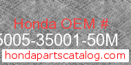 Honda 95005-35001-50M genuine part number image