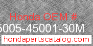 Honda 95005-45001-30M genuine part number image